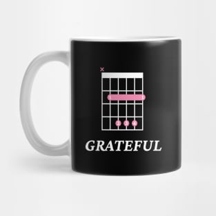 B Grateful B Guitar Chord Tab Dark Theme Mug